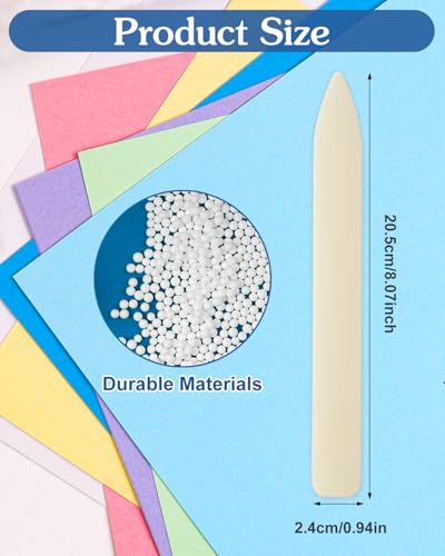 UCEC 20 Pack Premium Bone Folder Tool for Paper Leathercrafts Bookbinding | Premium Plastic Bone Folder Craft Tool for Bookbinding, Scrapbooking, Card Making, Paper Creasing & DIY Leathercraft, 20 Pack - color: White-20 Pack
