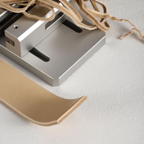 SiiRo Leather Edge Trimmer, Belt Side Leather Edger Tool, Desktop Leather Edge Strap Beveler Machine for DIY Leather Working(4.5-6mm) - color: Large(4.5-6mm)