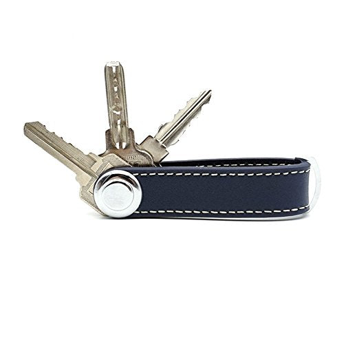 Compact Key Holder - Stylish & Practical Pocket Key Organizer With Secure Locking Mechanism. (Dark Blue) - color: Dark Blue