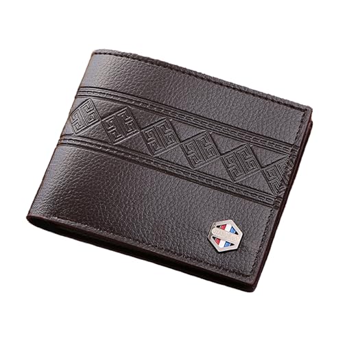 Slim Wallet for Men with Money Clip, Minimalist Wallet with Zipper, Bifold Mens Wallets with Credit Card Holder, PU Leather Men's Wallet with Coin Purse, Carteras Para Hombres (Coffee 6) - color: Coffee 6