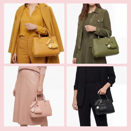 Liliaafar 4 Pcs Mini Backpack Keychain Mini Coin Purses for Women Cute PU Leather Makeup Bag with Keychain, Multi Pocket Card Holder Cable Organizer Giftable Zipper Pouch (Cute Mirror) - style: Cute Mirror