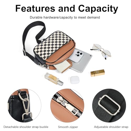 CLUCI Crossbody Bags for Women Crossbody Purses for Women Cross Body Bag Crossbody Purse with Adjustable Wide Strap | Womens Cross Body Bag Purse, Adjustable Wide Strap, Gifts for Women - color: 1-6multicoloured