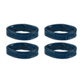 HARFINGTON Leather Watch Band Loops Replacement Watch Strap Holder Retainer Wristwatch Strap Fastener Rings for Wristband - color: Blue, size: 16mm