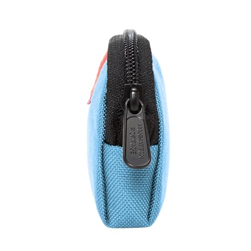 Manhattan Portage CORDURA® Coin Purse With Zipper Closure Pouch Eclectic Colors Credit Card ID Card Jewelry Keys Water Resistant Gift Everyday Carry - color: Ice Blue