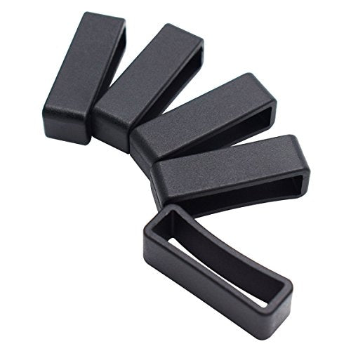 20 Pack 1 inch Plastic Keeper Belt Loop Square Loop Buckle