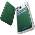 for MagSafe Wallet, 5 Card Holder, Slim Leather Magnetic Wallet for iPhone 17/16/15/14/13/12 Pro Max Plus Air Series, 1 Card Slots & 1 Cash Slot,Green - color: Green