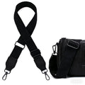 Purse Strap, 1.5" Cowhide Head Wide Shoulder Bag Strap Adjustable Replacement,Jacquard Embroidery Crossbody Bag Straps - color: Black02