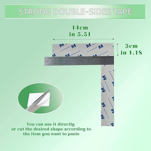 20 Pcs Double Sided EVA Foam Sticker use for Shelf Dividers Tape Interlocking Adhesive Pads,Heavy Duty Pre-Cut,Super-Sticky Strong Pads Rectangle Shape Waterproof for Walls Picture, Car