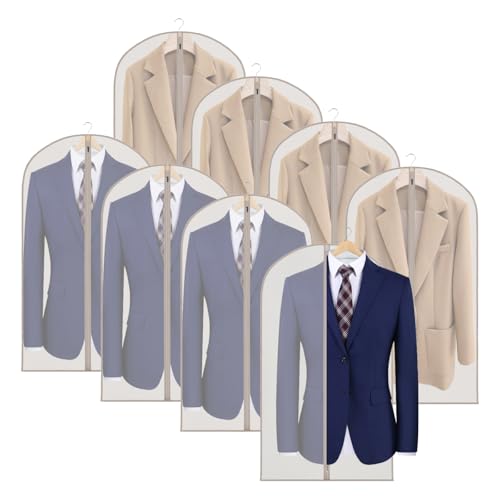 Zilink Hanging Storage Bags for Clothes Garment Bags for Storage 43 in - size: 43"-8Pack