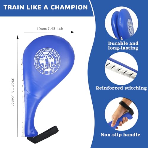 Taekwondo Training Set: Rebreakable Breaking Board & Kick Target Pad, Taekwondo Breaking Boards for Kids& Adults, Martial Arts Karate Boxing Sparring Gear - size: 2 Pack