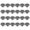 uxcell 24 Pcs Flat Head Button Stud 18mm Screw Back Rivets Stud Set Round Purse Feet Metal Studs Rivet Nailhead Buckle Button Rivet for DIY Leather Crafts Belt Strap, Black - color: Black, size: 18mm