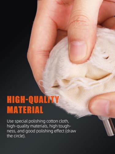 Polishing Wheel, SPTA 9Pcs Polishing Mop Head, Foam Ball Buster Wheel and Rim Polisher System Attaches to Drill for Metal Aluminum,Stainless Steel,Chrome,Jewelry,Wood,Plastic,Ceramic,Glass,etc-PMFCRAW