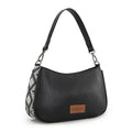 Wrangler Shoulder Bag for Women Western Small Purse Hobo Handbag | Aztec, Underarm Bag, 2 Detachable Straps, Secure Zipper Closure, Back Pocket, Crossbody Bag for dates, travel and everyday - color: Black