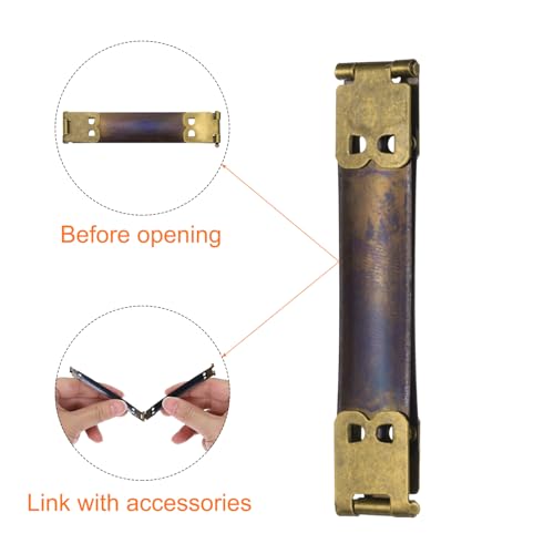 uxcell 12Pcs Metal Internal Flex Frame, 7cm/2.8" Coin Purse Frame Handbag Hinges Clip for Wallet Bag DIY Craft Sewing Purse Making, Bronze - size: 2.8"
