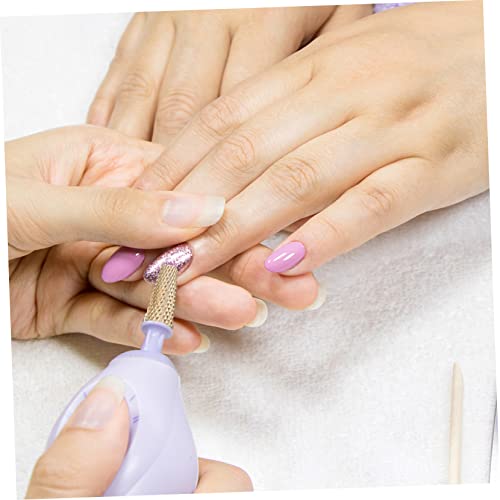 POPETPOP 2pcs Nail Art Polishing Grinding Tungsten Carbide Manicure Bit for Salon and Home Use for Nail Reshaping and Dead Skin Removal Compact Design Easy to Install - color: Golden 1x2pcs, size: 4x0.5cmx2pcs