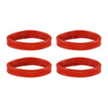 HARFINGTON Leather Watch Band Loops Replacement Watch Strap Holder Retainer Wristwatch Strap Fastener Rings for Wristband - color: Red, size: 22mm