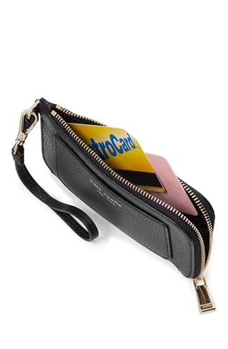 kate spade new york womens Ava Pebbled Leather Coin Card Case Wristlet - color: Black