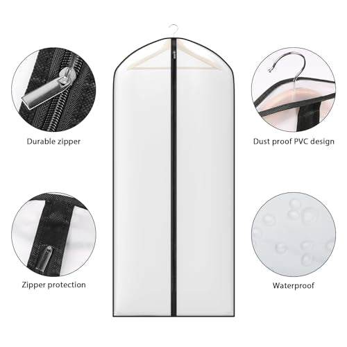 Zilink Coat Bags for Storage Hanging Garment Bag for Closet 54 in, 10 Pack - size: 54"-10Pack