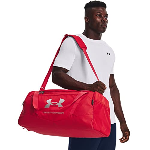 Under Armour Undeniable 5.0 Duffle - color: Red (600)/Metallic Silver, size: Medium (58L)