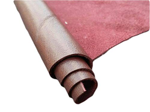 Reed Leather Hides - Cow Skins (8 inches X 11 Inches, Burgundy) | Arts and Crafts - color: Burgundy, size: 0.6 Square Foot