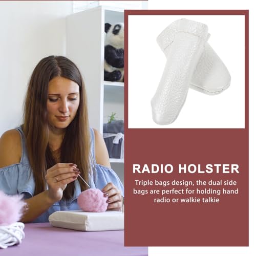 TEHAUX Felt Thimble Finger Protectors 20 Pcs Finger Cots for Sewing Knitting Embroidery Felting Breathable Soft Covers for Tips Flexible Hand Protection