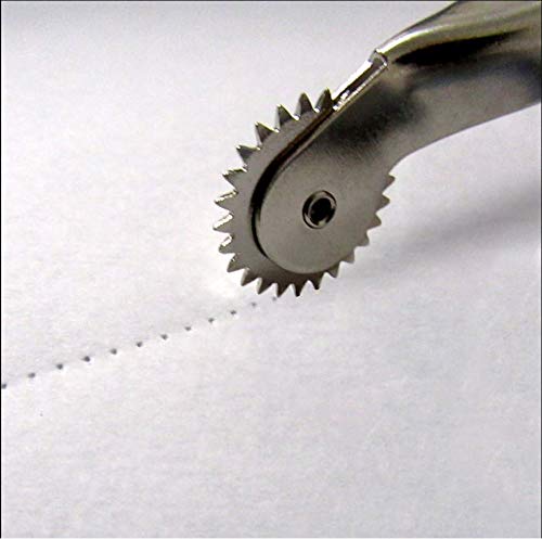 Taiwan tracing Wheel for Sewing Patterns, Wood and Stainless Steel Pounce Wheel, Perforation Cutter, Overstitch Wheel, Paper Tracing Wheel Sewing, Leather Point, Pounce Wheels, 2 Pack - size: 1 Pack made in Taiwan