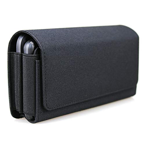 Dual Phone Holster Pouch Case for 2 Phones, Double Decker Belt Clip Case for iPhone (17 16 15 14 13 12 11) Pro Max/Plus, Samsung Galaxy (S25 S24 S23 S22 S21 S20) Ultra/Plus/Fe (Large)