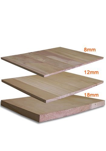 Tiger Claw Wood Breaking Board - Breakable Board in 18 mm Thickness (12 Board Pack)