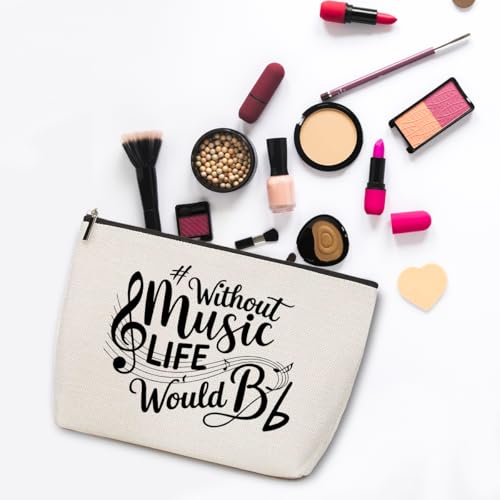 ZHAMEN Music Lover Makeup Bag Cosmetic Bags for Women - color: Multicolor 1434