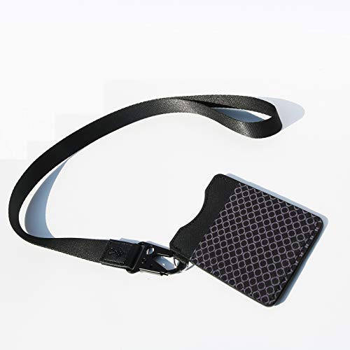 Cool Lanyards,Neck Strap for Keys Wallet and ID Badge,Key Chain Holder - color: Black