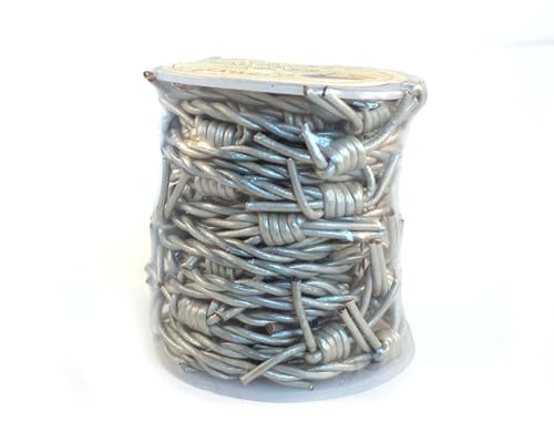 Barbwire Leather Cords 1.5mm Faux Barbwire Cords Leather Twisted 5 Meters = 5.46 Yards Genuine Round Leather Cord Necklace Bracelets (Metallic Steel Grey) - color: Metallic Steel Grey