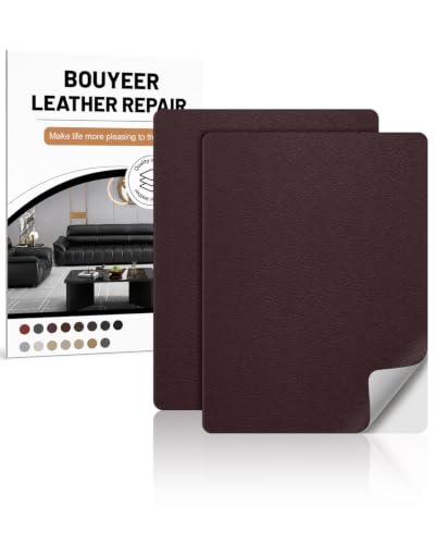 Leather Repair Patch Tape Kit,Self Adhesive Leather Repair for Sofa，Car Seat,Office Chair,Furniture,Jacket,Waterproof Strong Adhesive Vinyl Repair Kit. 8 in x 11 in,Dark Brown - color: Dark Brown, size: 8 in x 11 in
