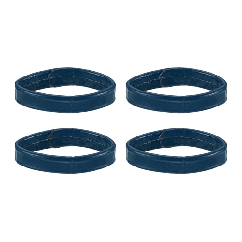 HARFINGTON Leather Watch Band Loops Replacement Watch Strap Holder Retainer Wristwatch Strap Fastener Rings for Wristband - color: Blue, size: 22mm
