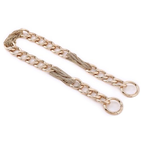 Yichain Classy Metal Tassels Bag Chains Purse Handles Shoulder Strap Replacement Charms Accessories (Gold Big 24'') - color: Gold Big 24''
