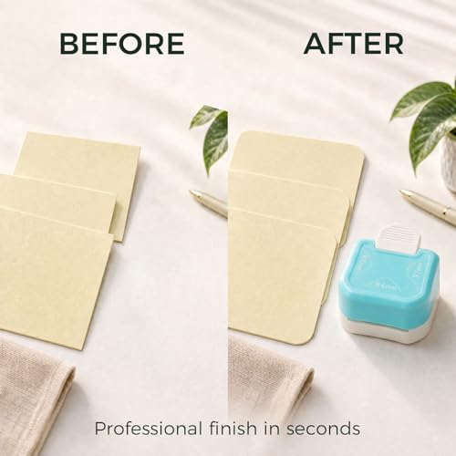 Koogel 3PCS 3in1 Corner Punch Set, (Rounder + Beauty Shape + Chamfer Edges)