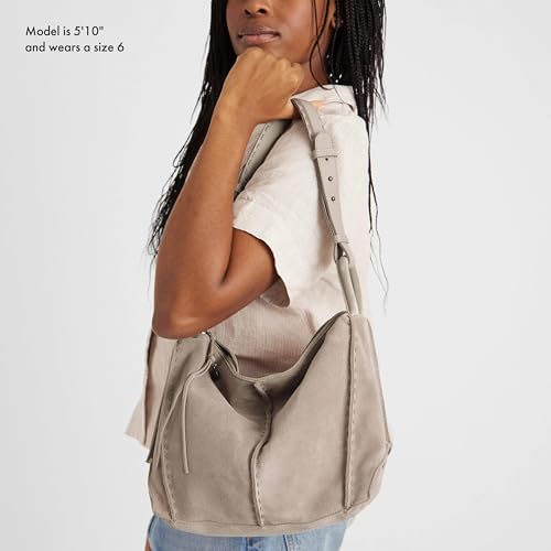 The Sak Los Feliz Hobo Purse - Premium Large Leather Women's Handbag for Everyday & Travel - Durable Purse With Zipper Pocket | Slouchy Relaxed Silhouette, Roomy Interior, Lightweight All-Day Carry, Fits Phone, Wallet & Tablet, Everyday & Travel Ready - c