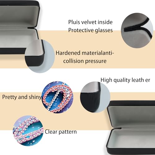 Diamond Painting Glasses Case - color: Note