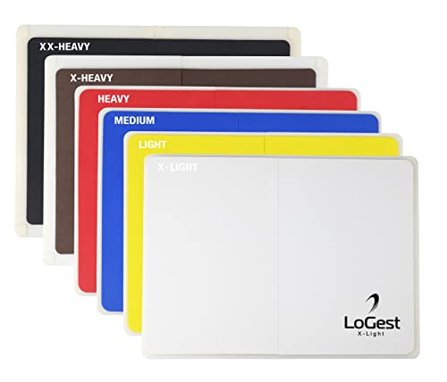 Logest Rebreakable Boards Martial Arts - Taekwondo Karate MMA Boards - Reusable Plastic Training Breaking Boards for Kids & Adults Available in 6 Levels of Difficulty Taekwondo Boards for Breaking - color: 6 Levels Set - White Y B R B Black
