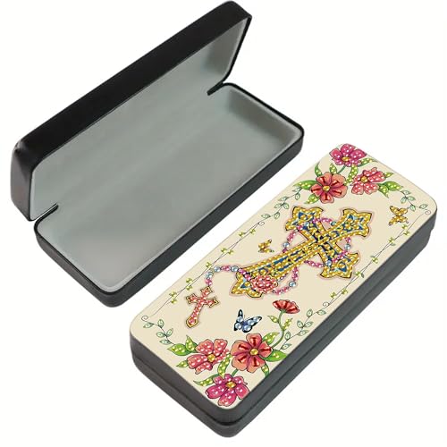 1pcs 5d Diamond Art Kits for Adults Small Diamond Painting Kit Gem Art Paint by Diamonds Dots Eyeglasses Case DIY for Beginner Women (#3) - color: #3