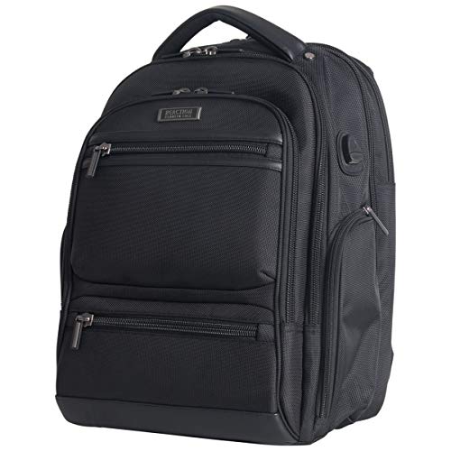 Kenneth Cole Reaction ProTec Travel Business Backpack 17" Laptop Computer TSA Checkpoint-Friendly Bookbag With USB Port, Black - style: Backpack