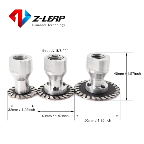 Engraving Cutting Disc Diamond Saw BIade with RemovabIe 5/8-11 FIange for DIY Stone Marble Porcelain - size: 40MM