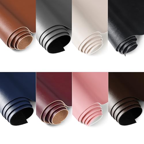 Marine Vinyl Fabric, Upholstery Faux Leather Fabric by The Yard, 0.95 mm Thick PU Leather Sheets for Sofa Chairs Handbags Hair Bows Earrings Crafts (1 Yard 36''X 54'', Burgundy) - color: Burgundy, size: 1 Yard