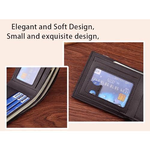 Slim Wallet for Men with Money Clip, Minimalist Wallet with Zipper, Bifold Mens Wallets with Credit Card Holder, PU Leather Men's Wallet with Coin Purse, Carteras Para Hombres (Coffee Z) - color: Coffee Z