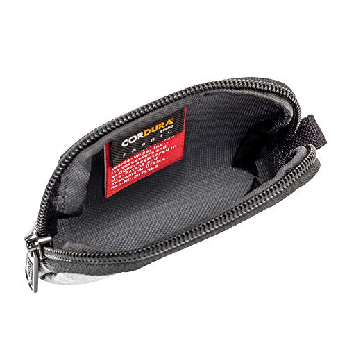 Manhattan Portage CORDURA® Coin Purse With Zipper Closure Pouch Eclectic Colors Credit Card ID Card Jewelry Keys Water Resistant Gift Everyday Carry - color: Grey