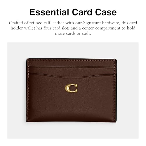 Coach Essential Card Case - color: B4/MAPLE
