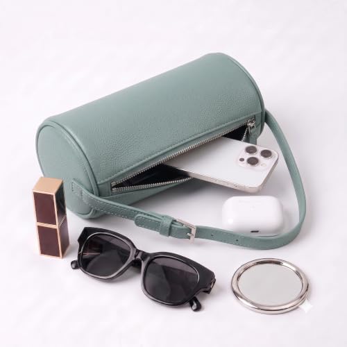 Small Purses for Women, Leather Mini Hobo Bag Shoulder Bag with Adjustable Strap Crossbody Bag - color: Castle Blue