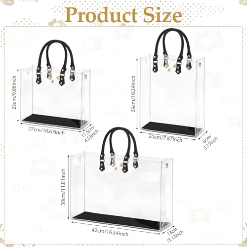 KTNGY Clear TPU Tote Bag DIY Kit - Luxury Paper Bag Purse Making Kit Compatible with Dior Shopping Bags (White-M) - color: White-M