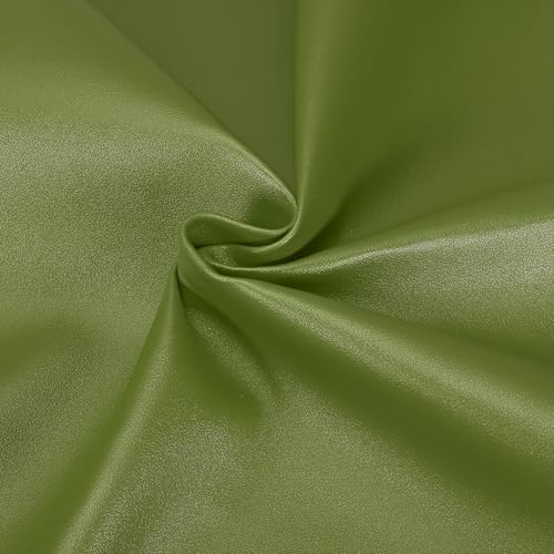 uxcell Marine Vinyl Fabric, 54 Inch 1 Yard Upholstery Faux Leather Soft Waterproof Sheets Fabric for Crafts DIY Sewings Sofa Wallets Handbag Car, Green - color: Green
