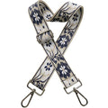 1.5" Wide Purse Strap Silver Hardware Adjustable Replacement Long Crossbody Bag Strap for Thick Shoulder Bags Canvas Handbags Straps - color: Silver Hardware-A-dark blue