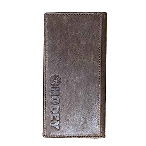 HOOEY Leather Men’s Western Rodeo Wallet (Smooth - Brown) - color: Smooth -- Brown